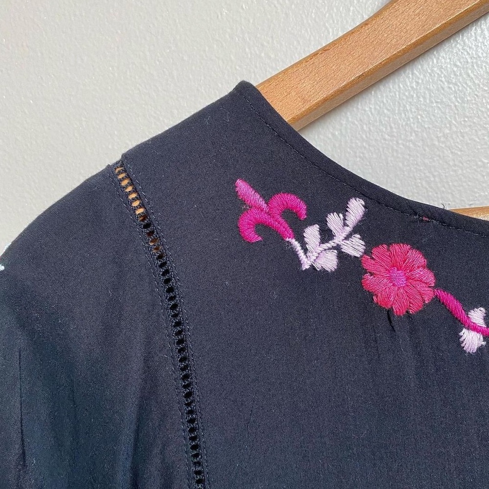 Catherine Malandrino black dress with embroidery - Picture 7 of 9